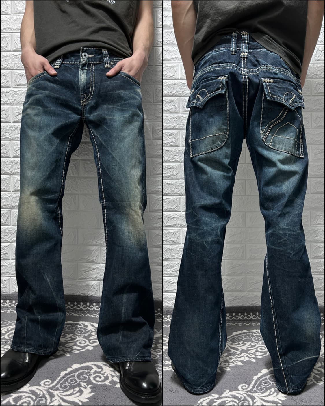 버커루 스파이럴 데님 팬츠 상품이미지1