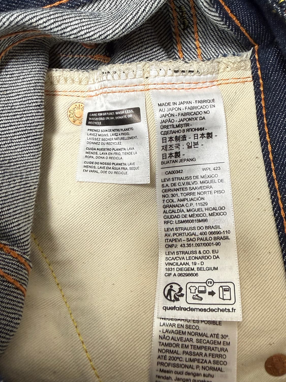 리바이스 japan 701 셀비지 데님 27x30 상품이미지4