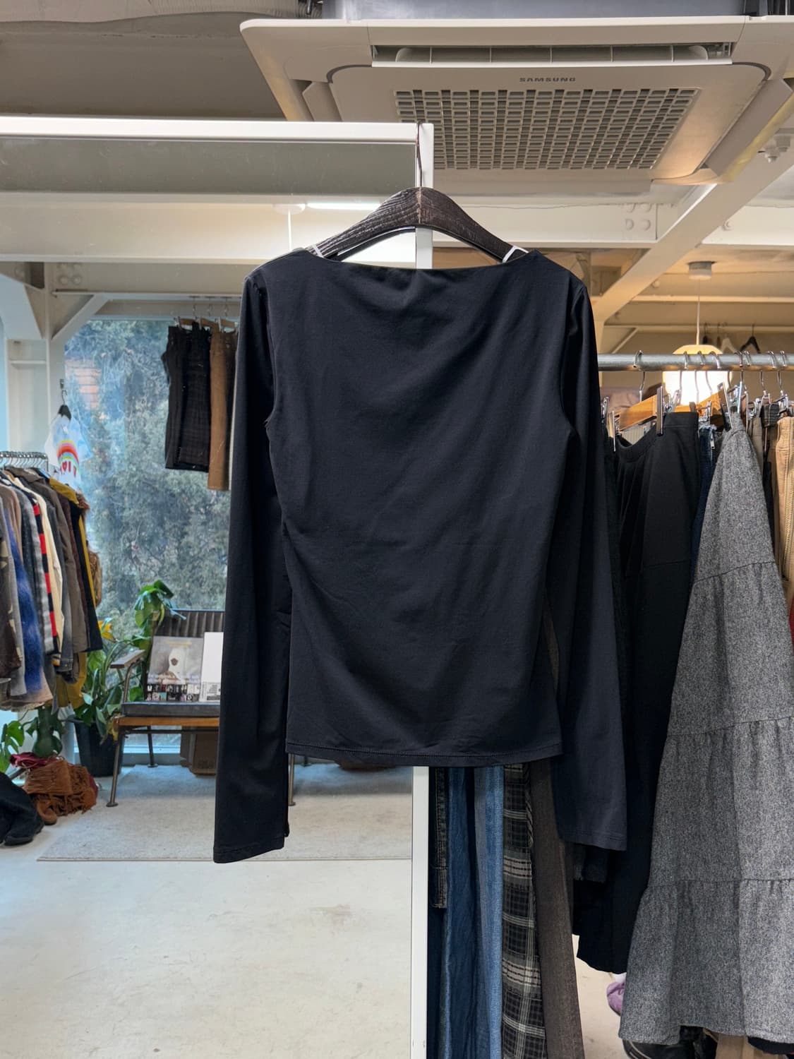 스포츠막스 스퀘어넥 나일론 롱슬리브 상품이미지2