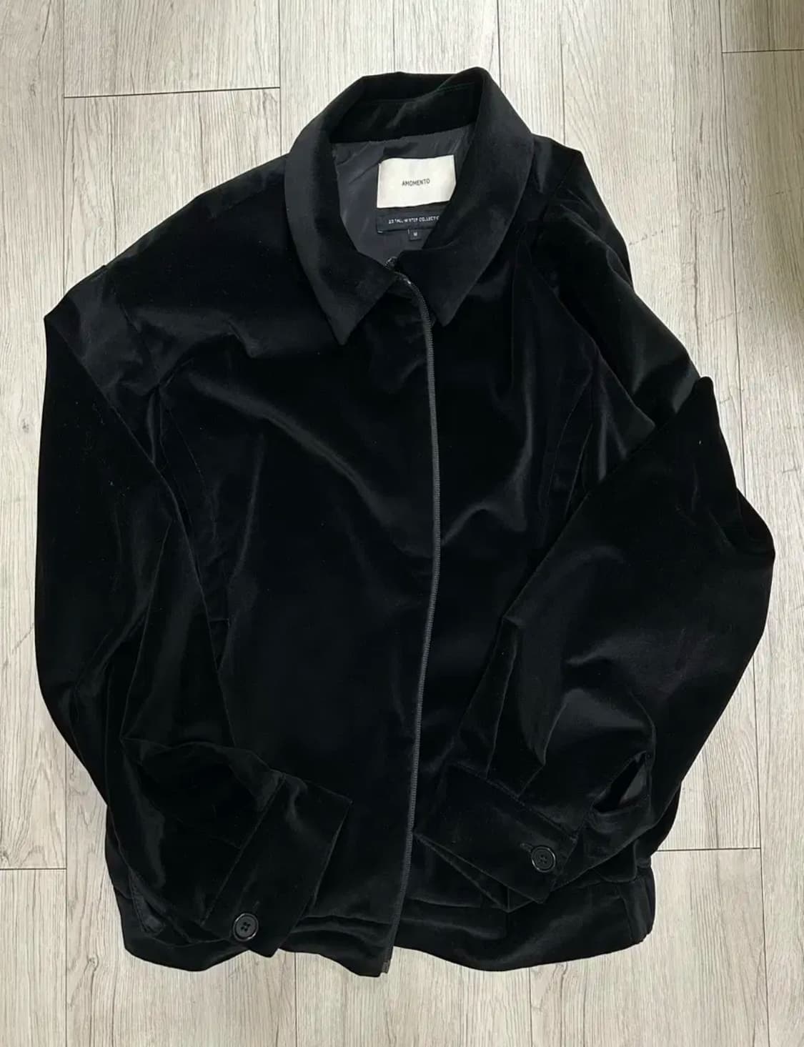 아모멘토 벨벳 블루종 자켓 상품이미지3