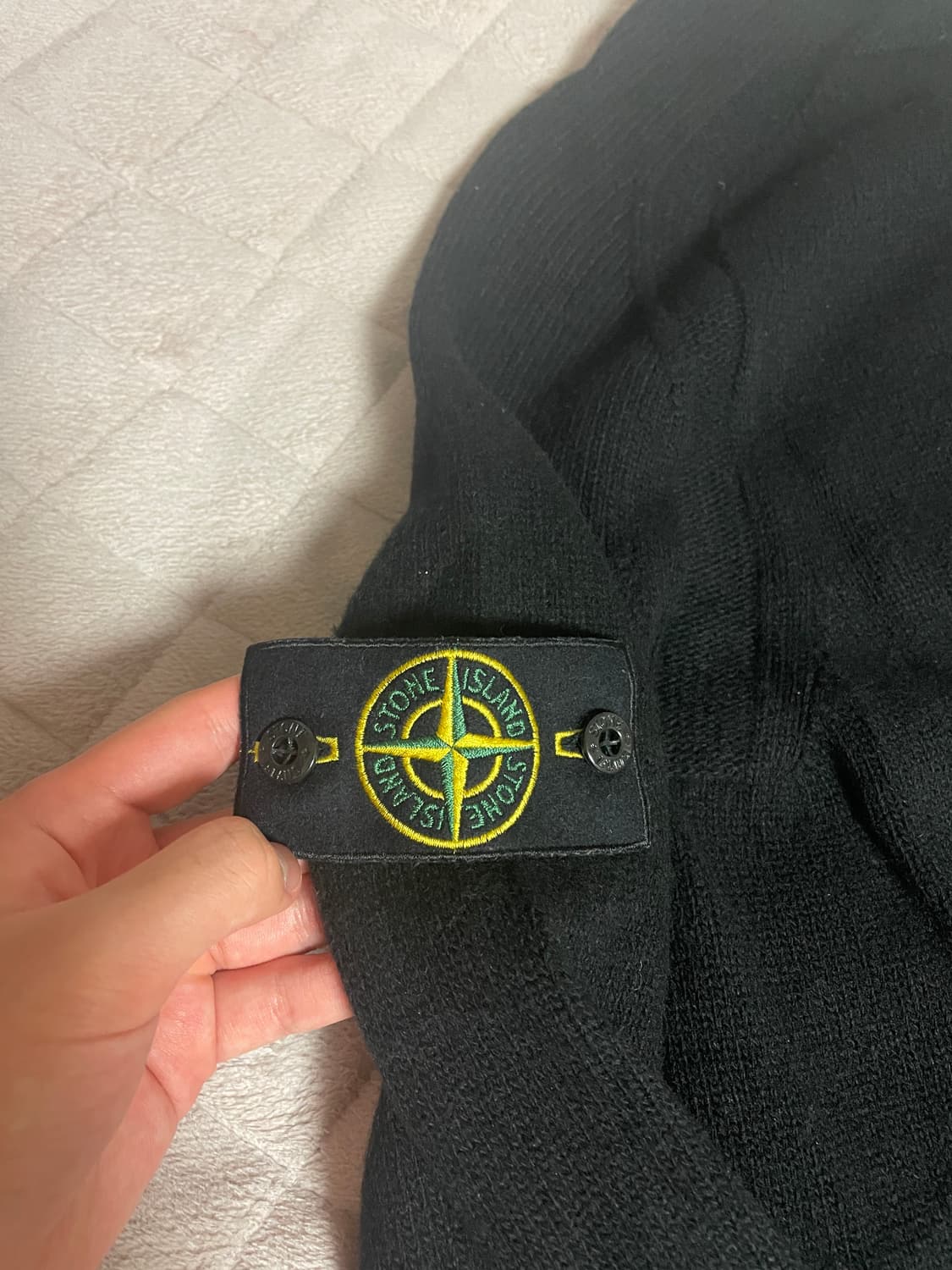 스톤아일랜드 램스울 골지 니트 블랙M 상품이미지5