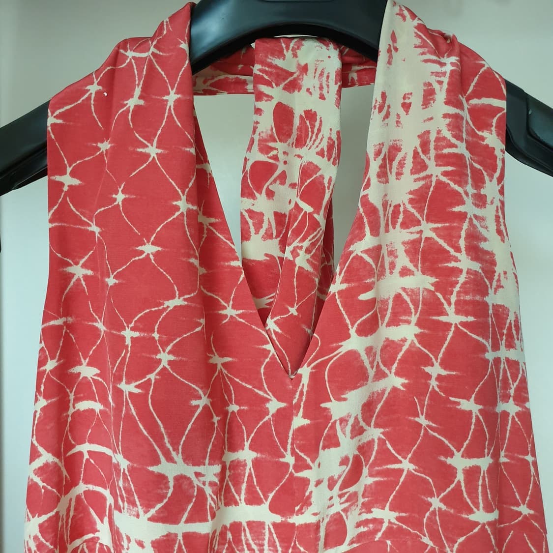 Gryphon 그리픈 그리폰 뉴욕 실크 타이다이 홀터넥 맥시 원피스 상품이미지5