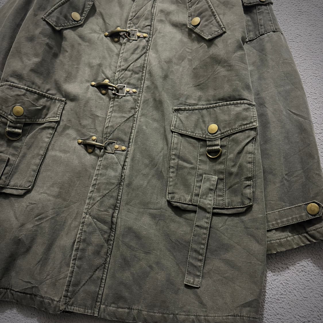 Crazyangel khaki fur jacket 상품이미지3