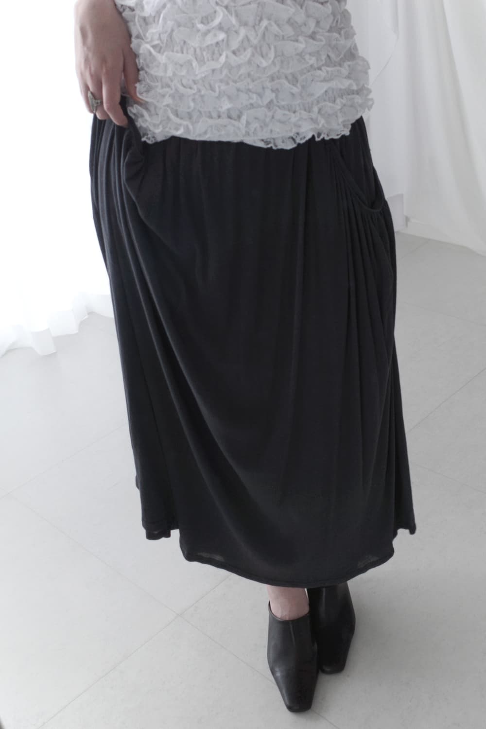 shinyaseki) draping skrit  상품이미지8