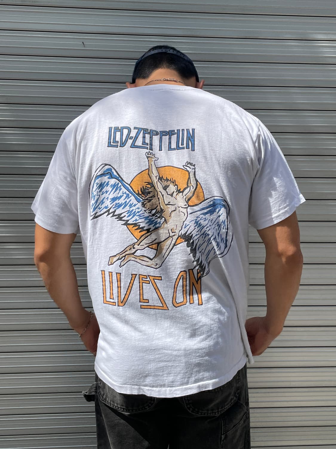 80s Led Zeppelin Jimmy Page Tour Shirt 상품이미지1