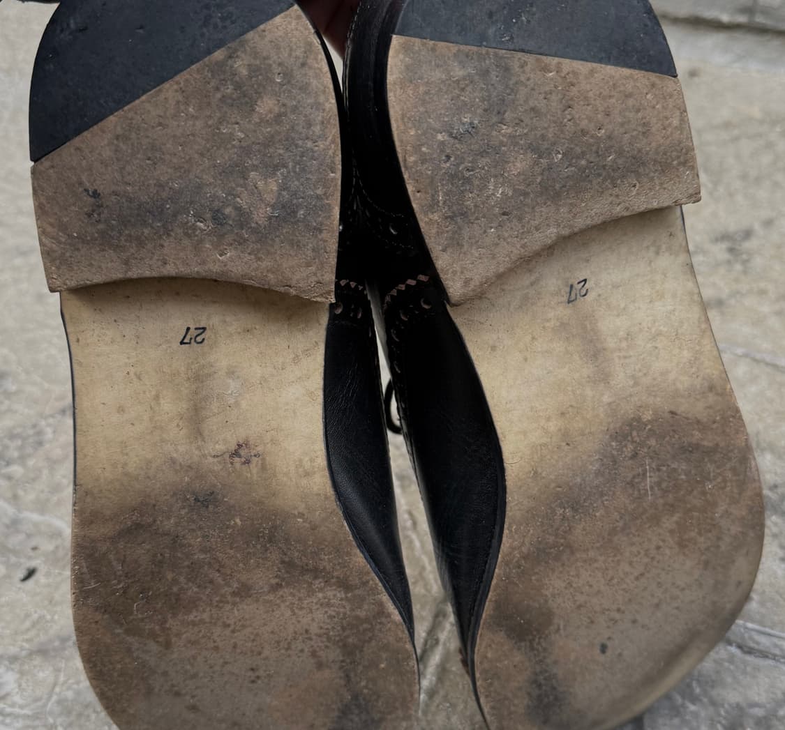 꼼데가르송 옴므 윙팁 우드솔 더비슈즈 상품이미지4