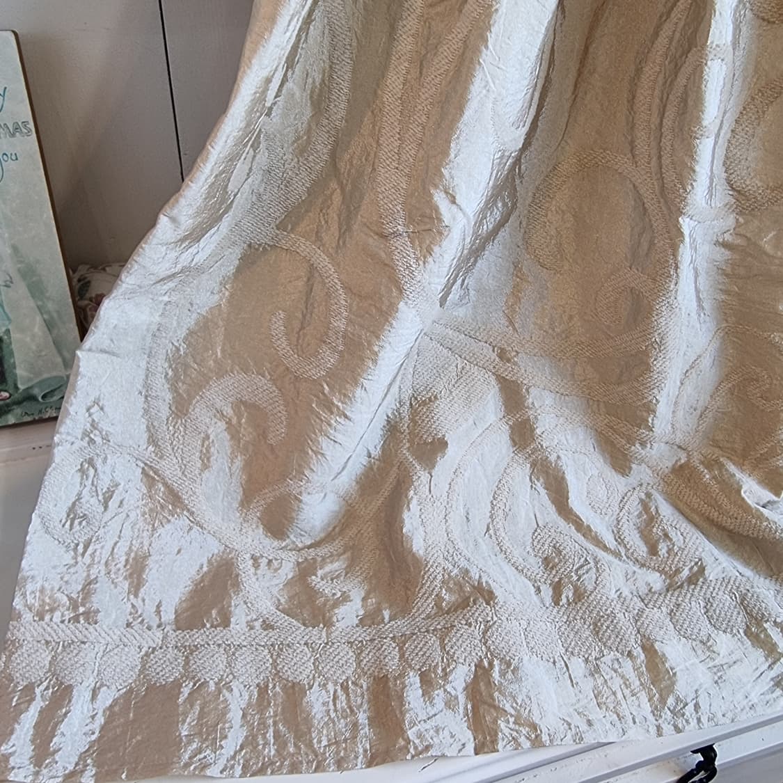 베이지 텍스처 원피스 / 자카드 플레어 상품이미지4