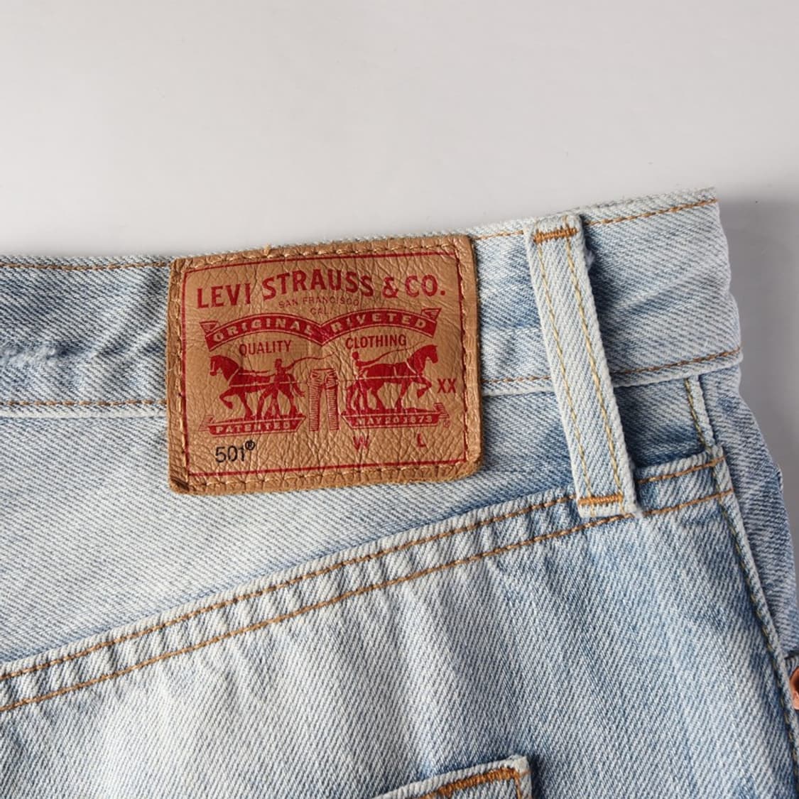 리바이스 501 연청 디스트로이드 데님 상품이미지6