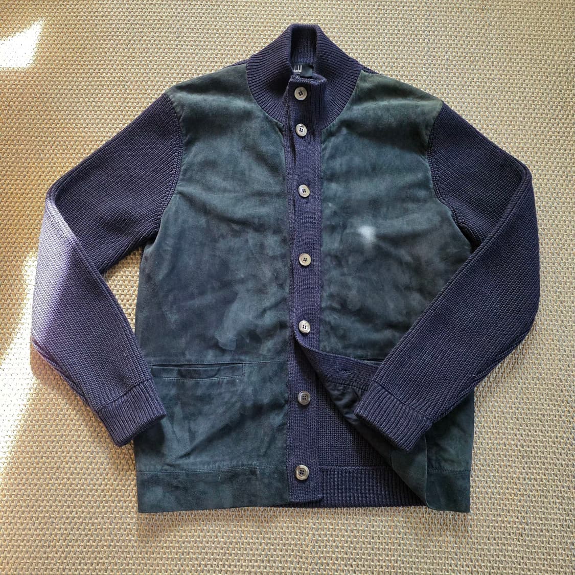 Dunhill 이탈리안 최고급 카프레더 스웨이드 니트 스웨터 가디건 상품이미지1