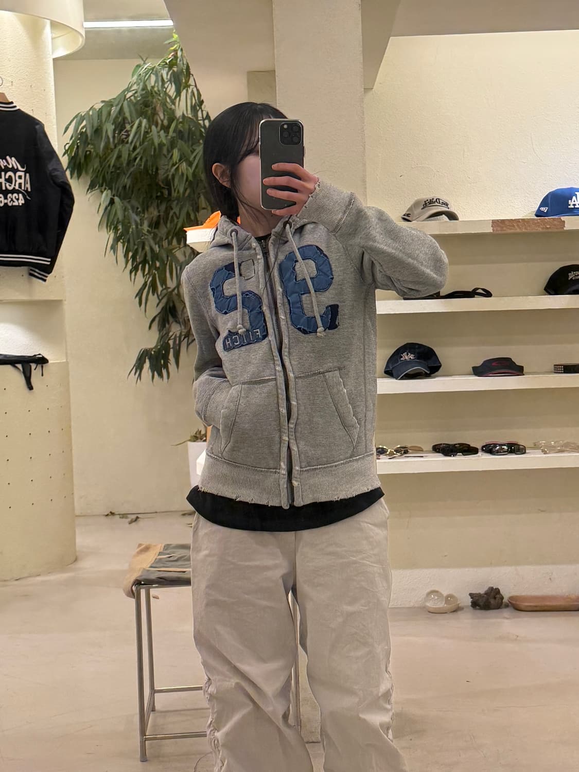 아베크롬비 92로고 데미지 후드집업 U275 상품이미지1