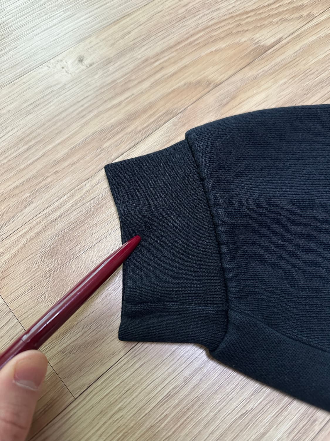 빈티지 러셀 후드집업 블랙 XL 상품이미지9