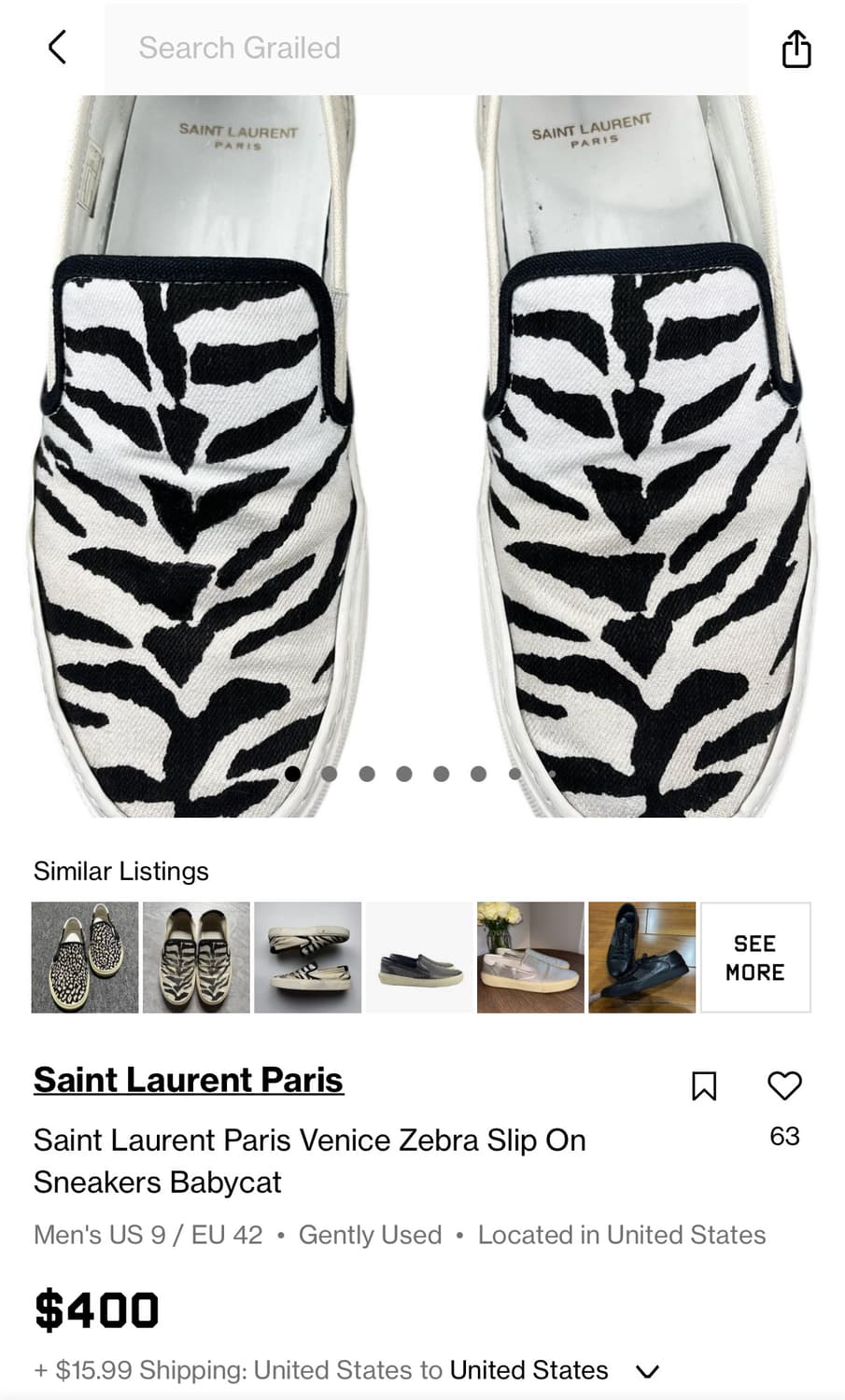 Saint laurent 베니스 슬립온 상품이미지6