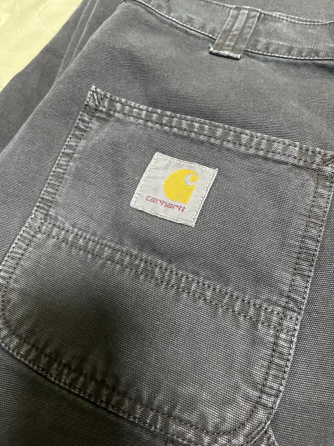 (S) 칼하트윕 og 싱글니팬츠 허버드 블랙 스톤 다이드 상품이미지2