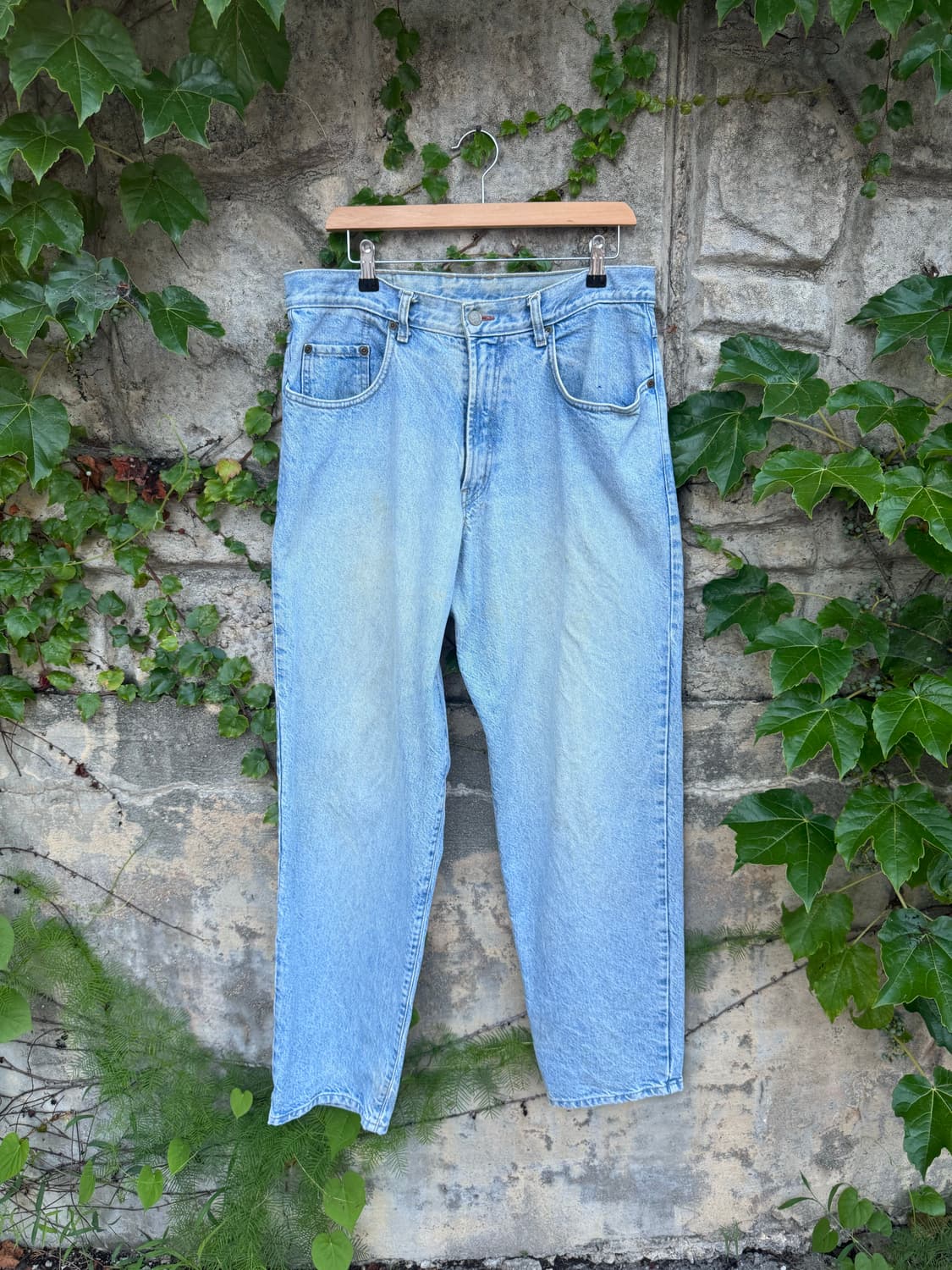 90s 럭키브랜드 덩가리 핏 made in usa 데님 팬츠 34 상품이미지1