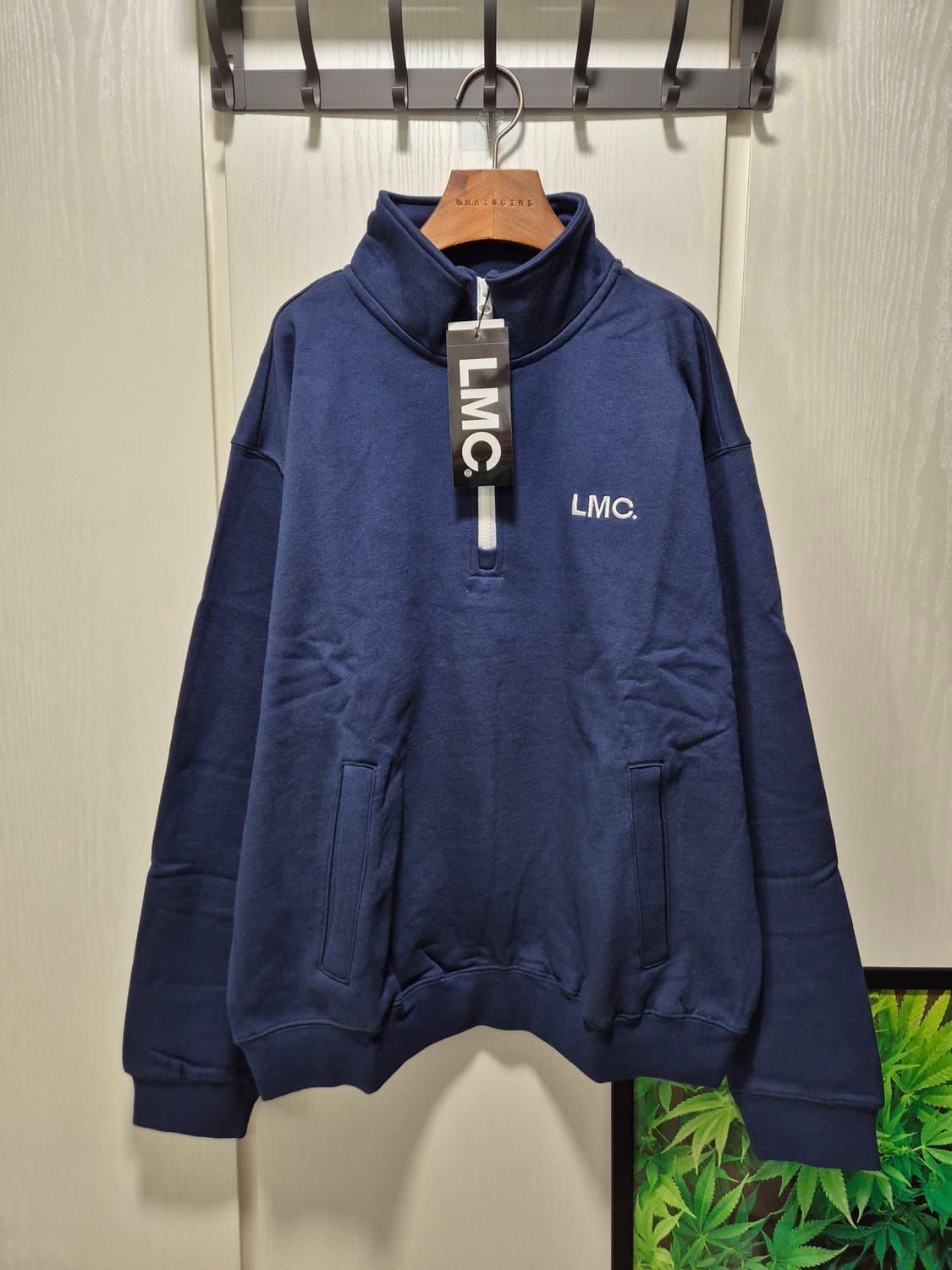 LMC 하프집업 네이비 맨투맨.새상품 상품이미지1