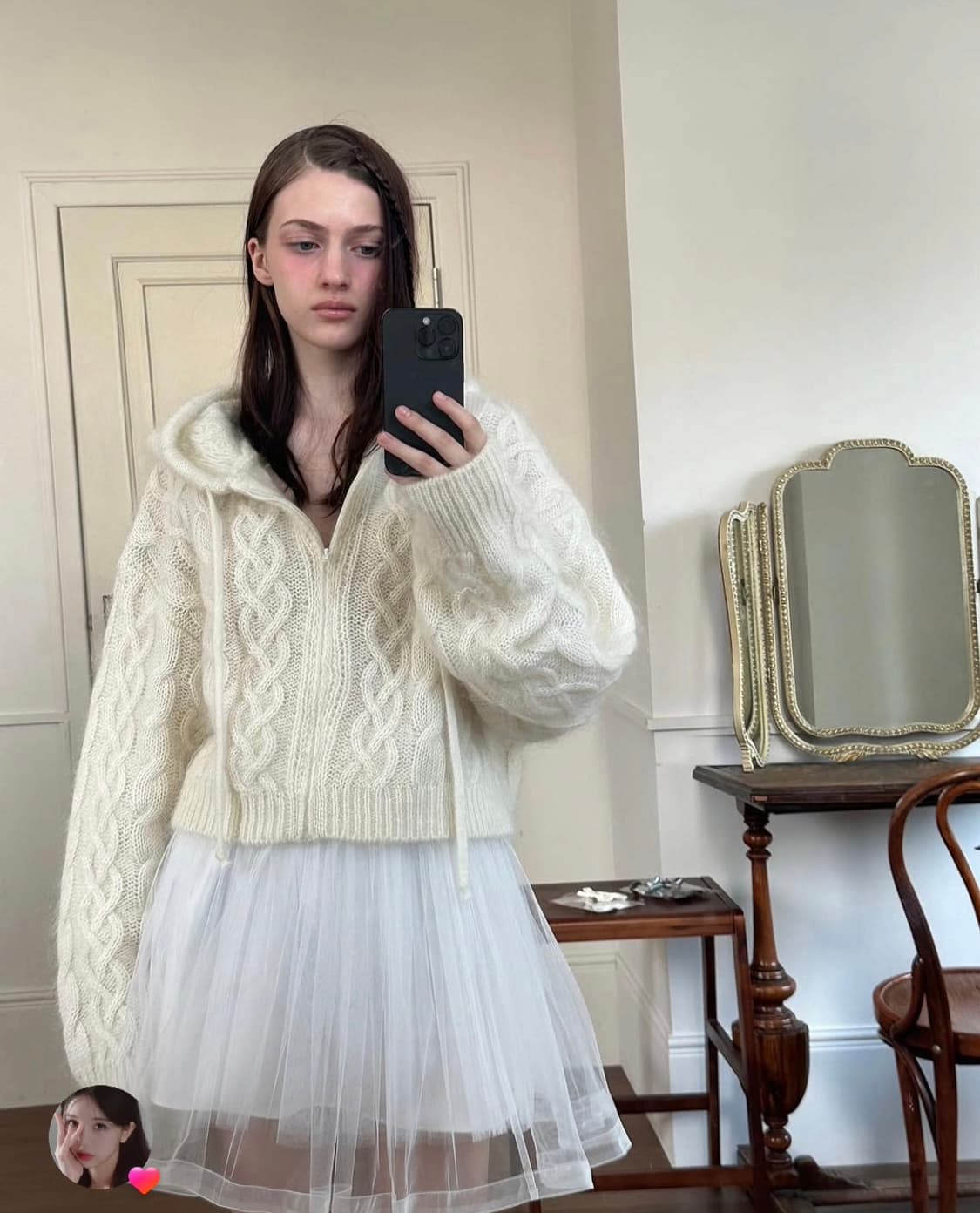 더티스 thstis tulle 레이어드 샤스커트 상품이미지1