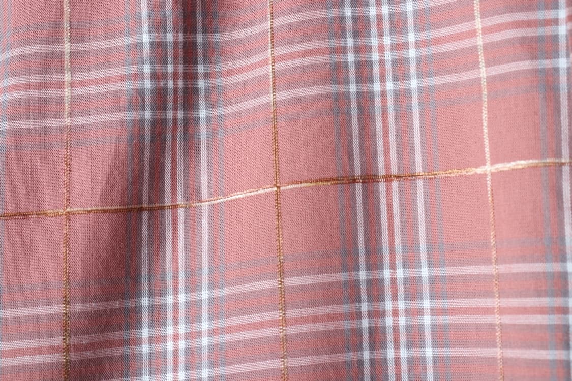 (L-XL) 발루트 셔츠 남방 체크 레드 아메카지 2사이즈-H33612 상품이미지5