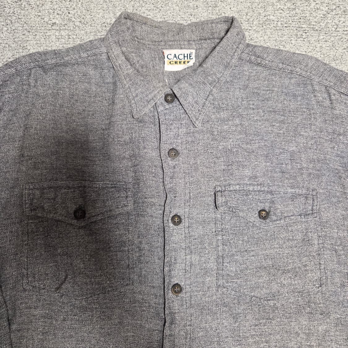 Cache Creek 그레이 플란넬 셔츠 L(100-105) 상품이미지2
