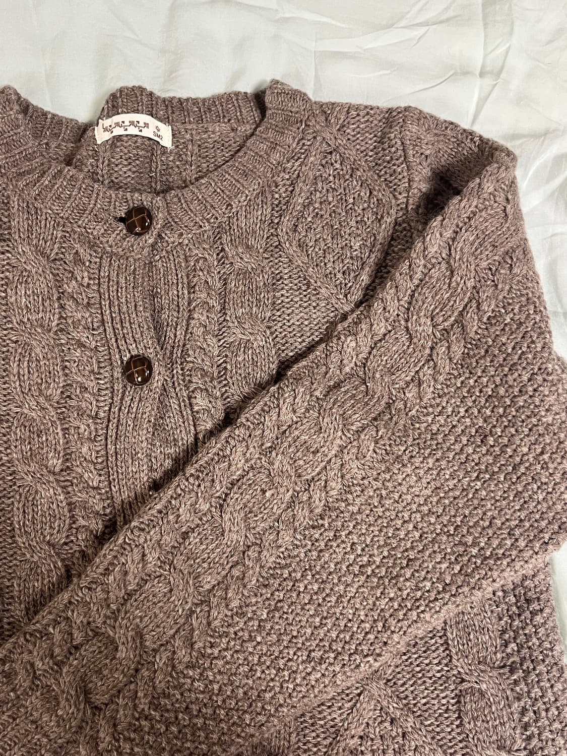 SM2 케이블 가디건 상품이미지2