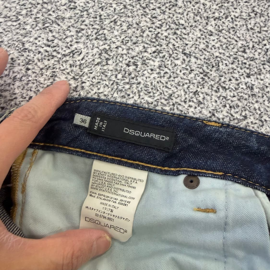 36 디스퀘어드2 여성 지퍼 데님팬츠 0127H2 상품이미지5
