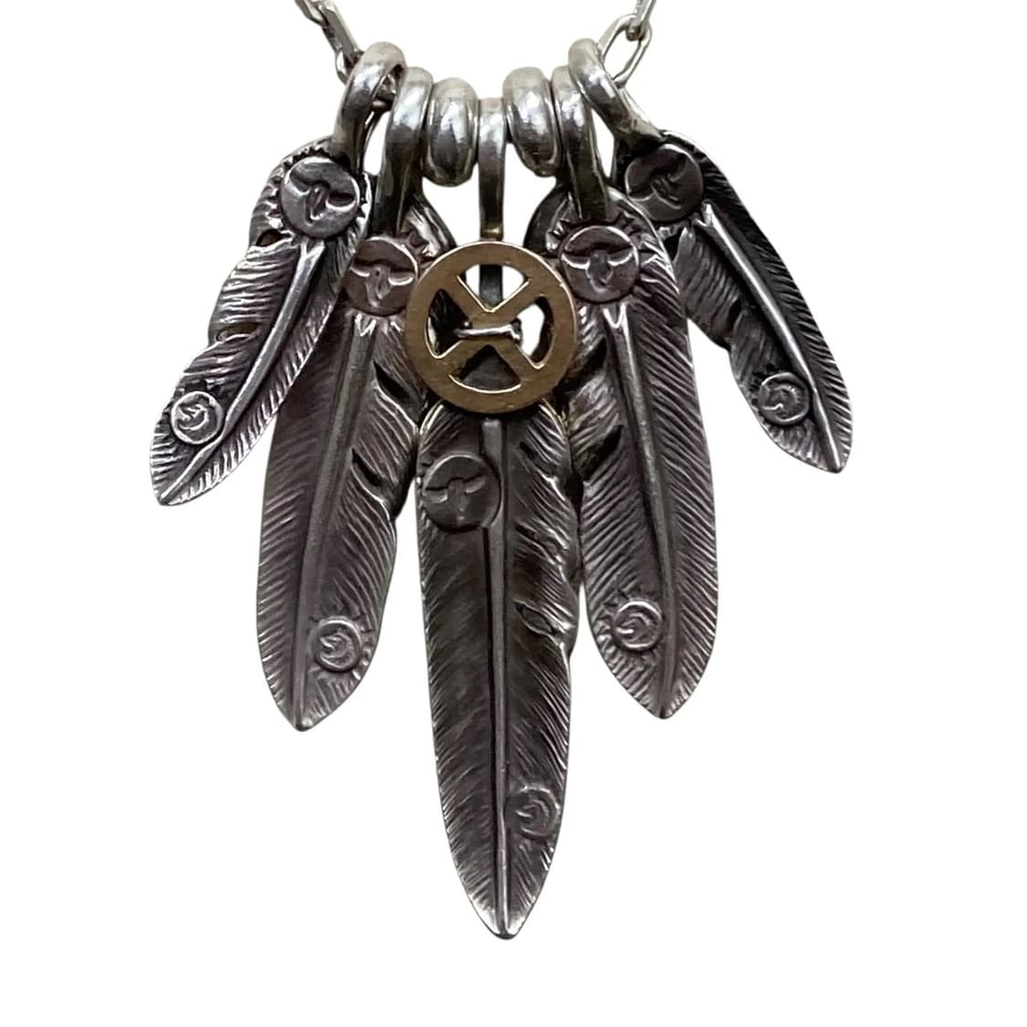 Tady & King 휠 깃털×패더×휠 목걸이   상품이미지3