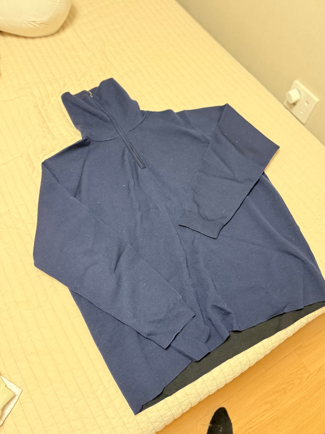 스튜디오니콜슨 하프집업 네이비 5g 상품이미지3