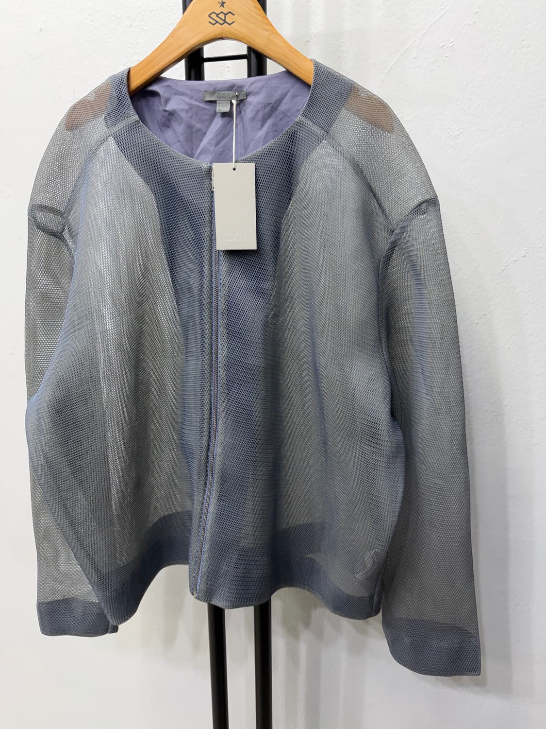 새제품) COS 코스 남성 정품 메쉬 블루종 자켓 L 상품이미지3