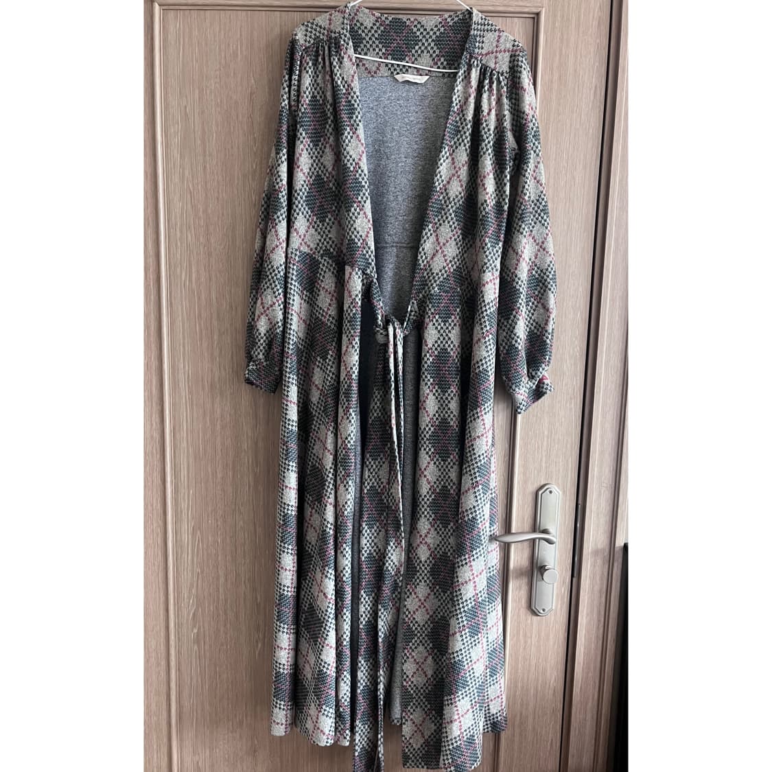 안드레아바나 체크 랩스커트 원피스 롱슬리브 치마 빈티지 상품이미지1