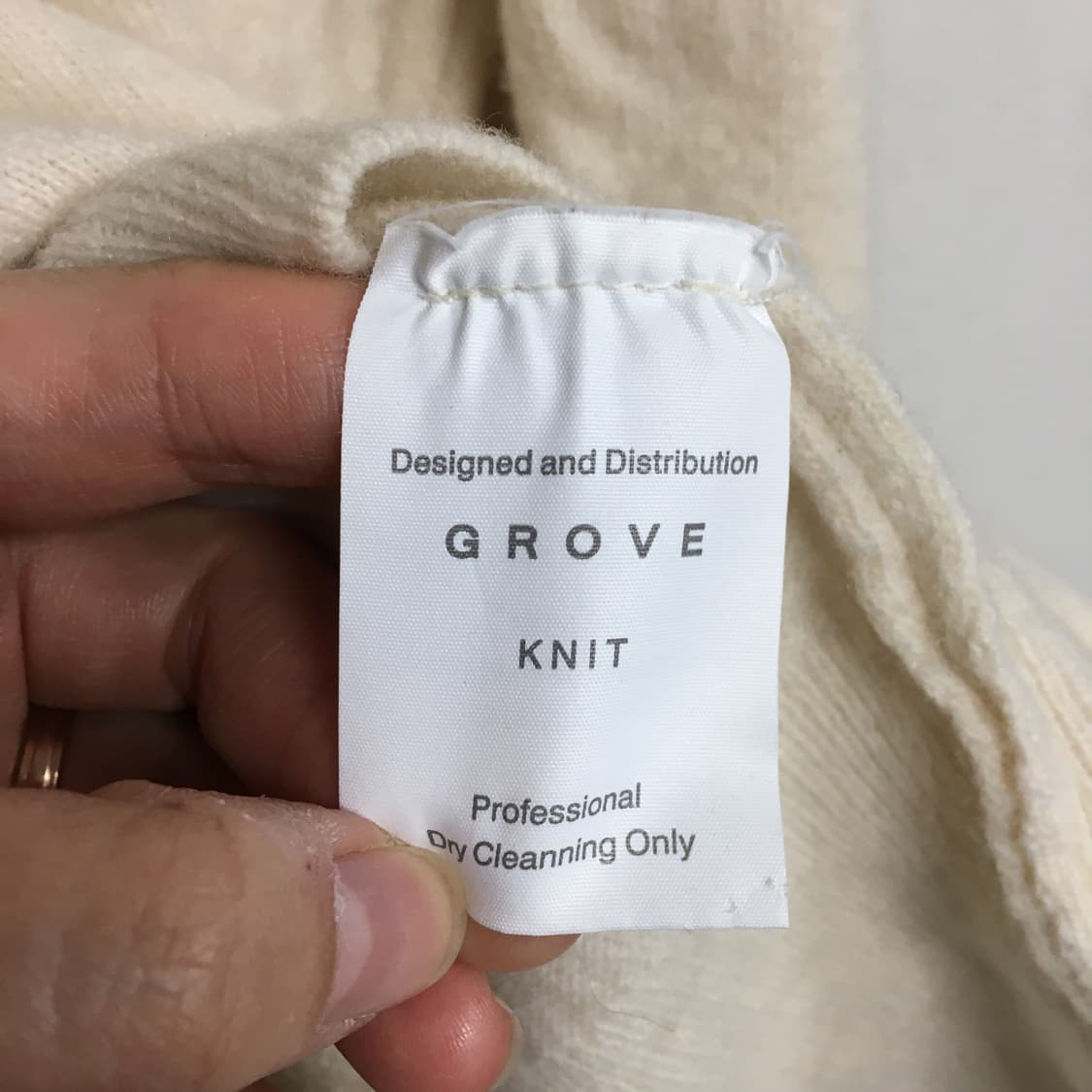  GROVE 그로브 라운드 울 니트 상품이미지3
