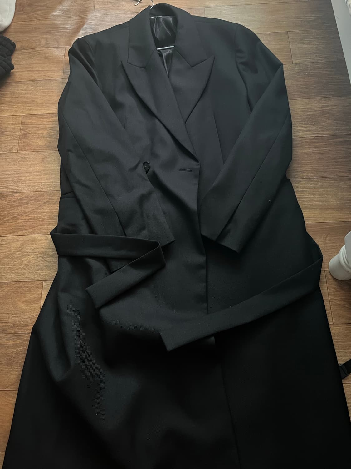 솔리드옴므 트렌치코트50 블랙 상품이미지2