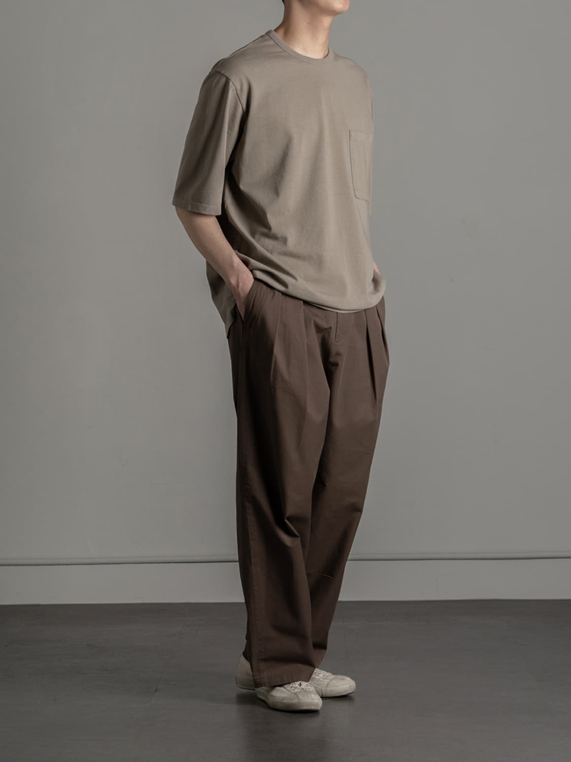 러프사이드 PRIMARY 1/2 T-SHIRT-HUMUS 상품이미지2