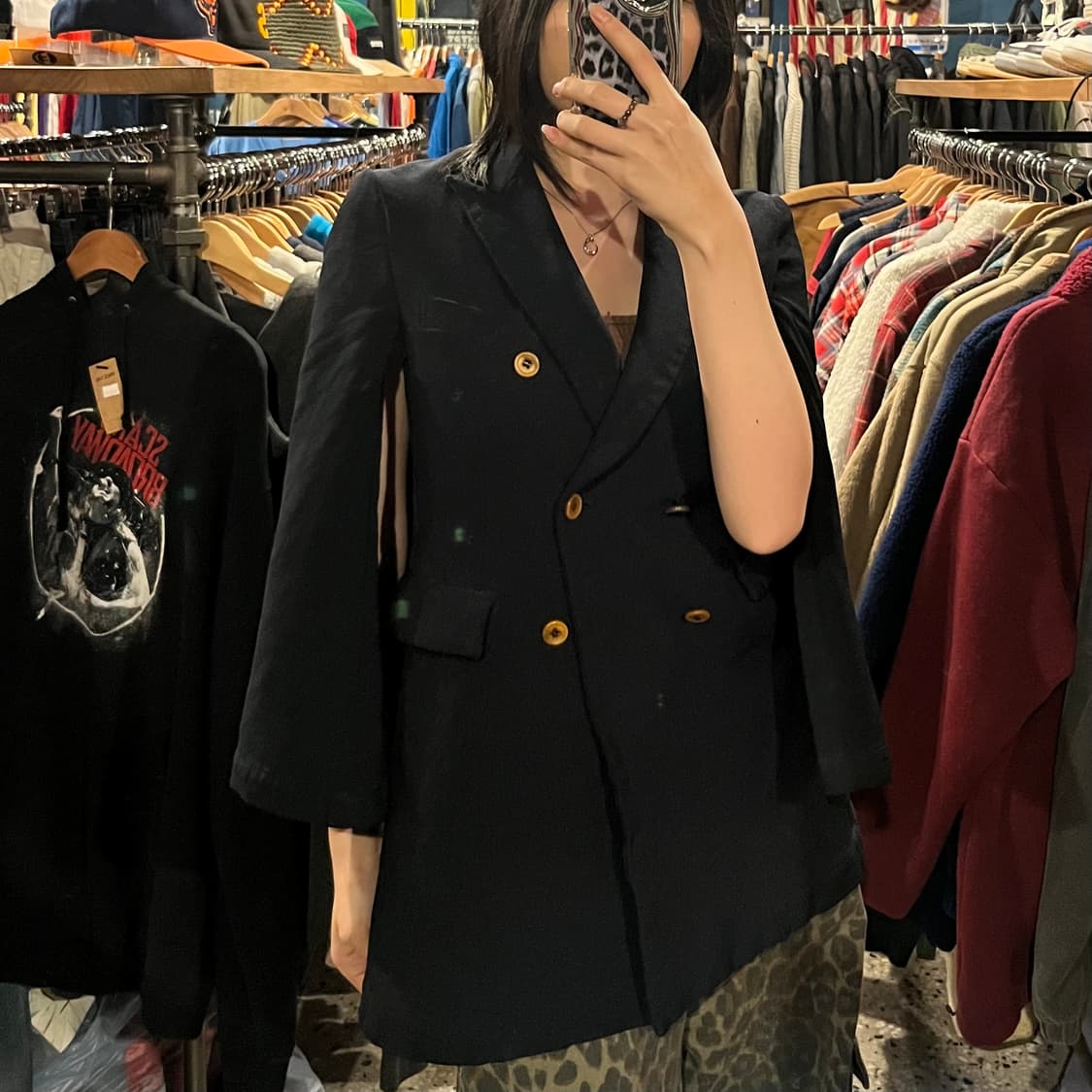 Comme des garcons 꼼데가르송 케이프 블레이저 상품이미지3