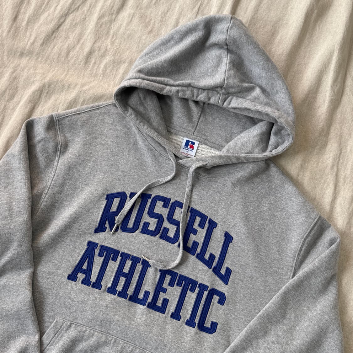 러셀에슬레틱 아치로고 그레이 후드 XL 상품이미지2