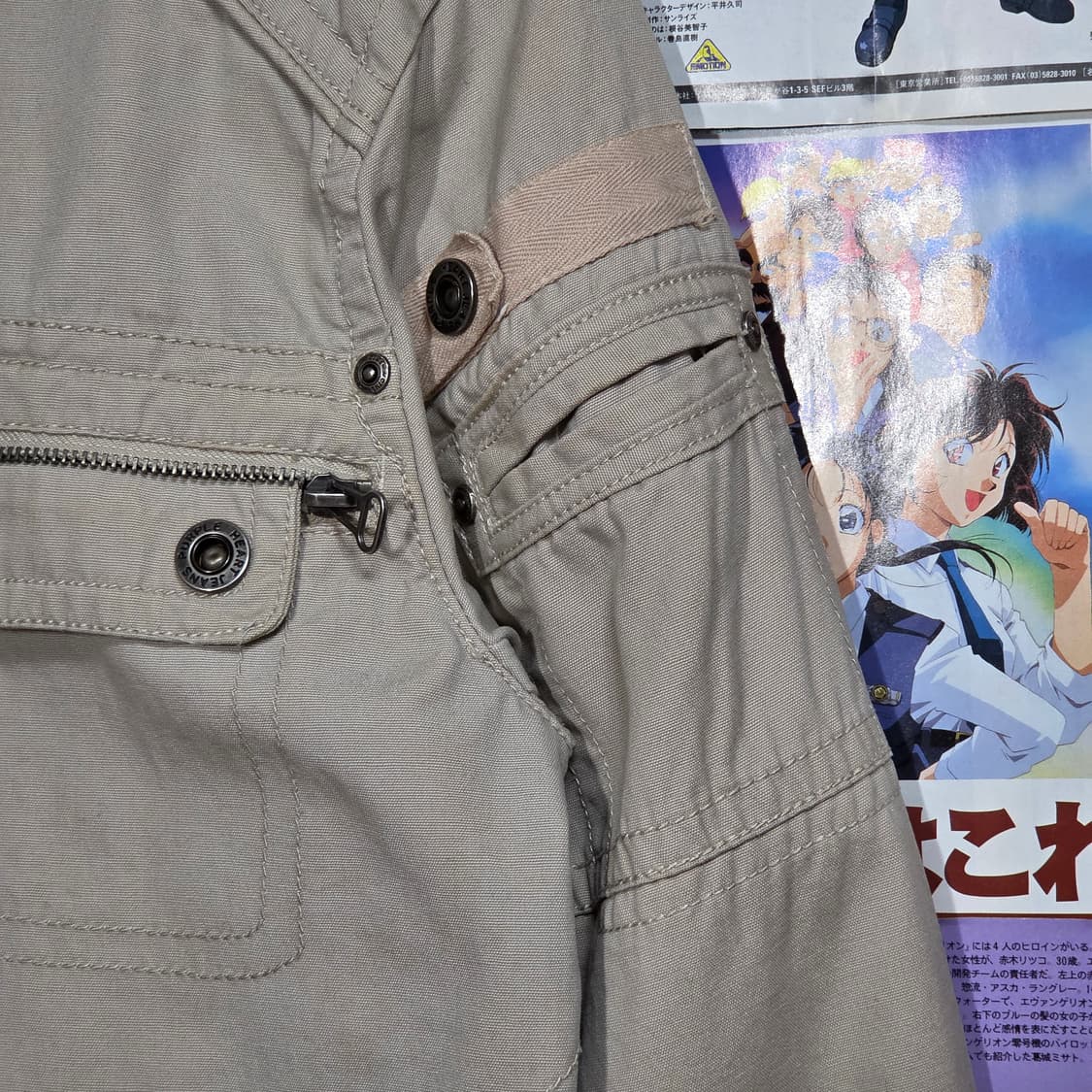 베이지 멀티포켓 밀리터리 코튼 자켓 상품이미지4