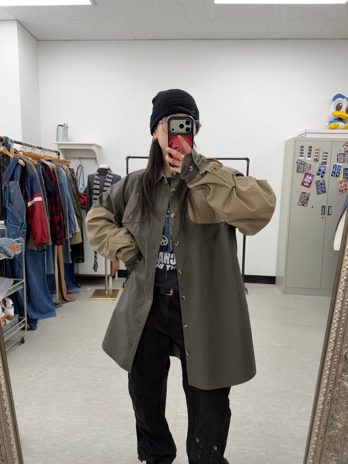 헌팅 패치 셔츠 상품이미지2