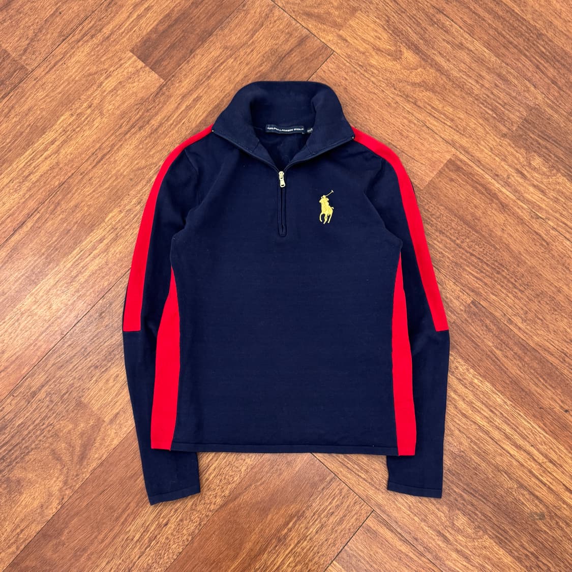 여성용 S 폴로 랄프로렌 골프 빅포니 면 반집업 니트  상품이미지1