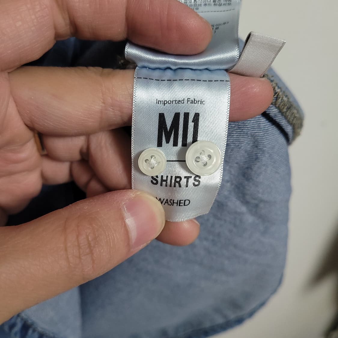 (M) PLAC 플랙 청 데님 셔츠 남방 상품이미지5
