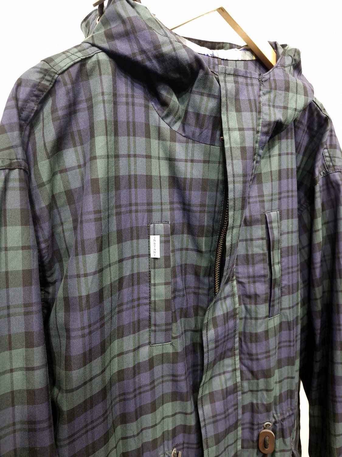 InstantFunk 인스턴트펑크 오버사이즈 체크 피쉬테일 상품이미지5