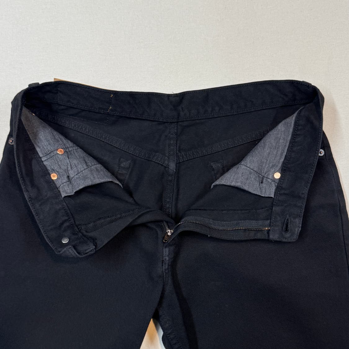 32inch) 리바이스 506 스트레이트 블랙 데님 팬츠 상품이미지7