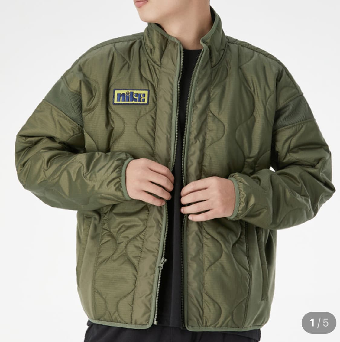 나이키 누빔 깔깔이 하드우드 라이너 스마일 퀄팅 자켓 M 상품이미지8