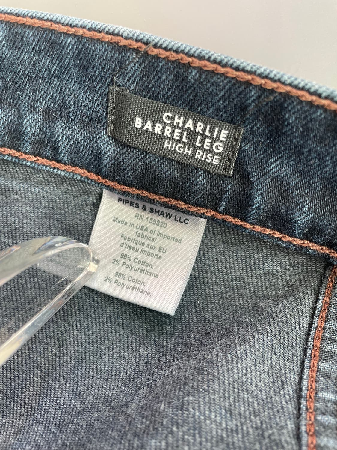 [28] 베로니카 비어드 하이라이즈 베럴레그 크롭 데님 팬츠 상품이미지7