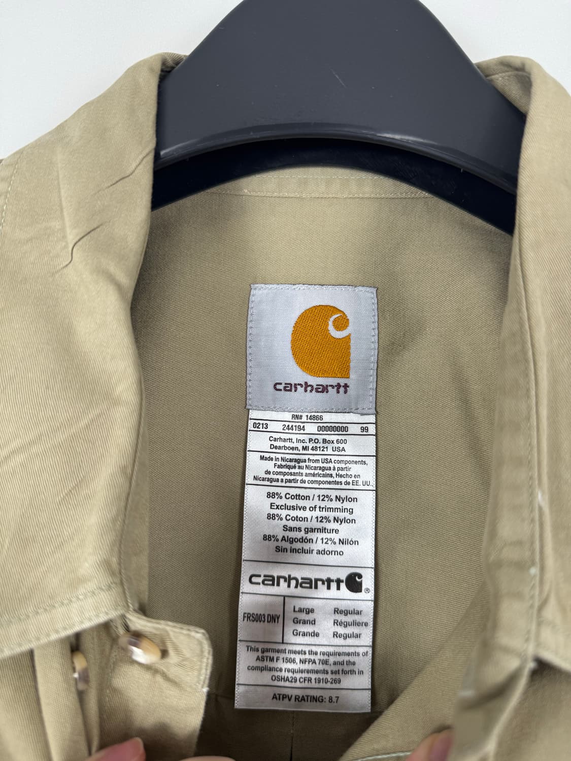 b179) 칼하트 워크 셔츠 상품이미지3