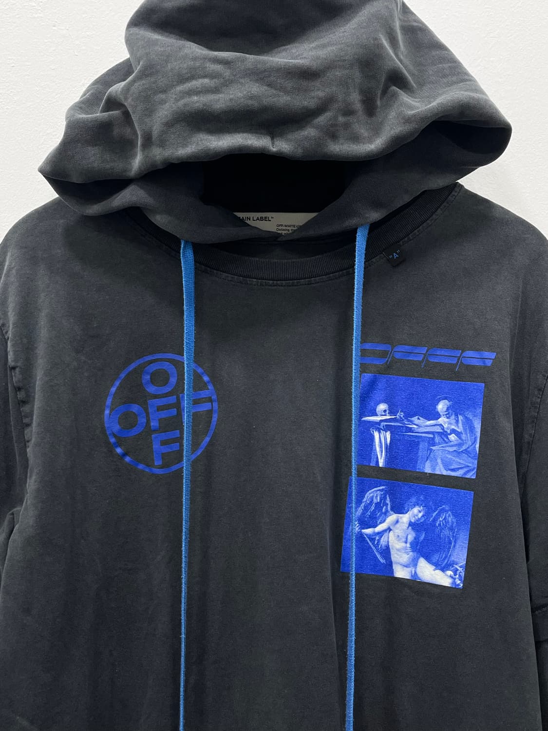 오프화이트 하드코어 카라바 레이어드 워싱 후드티 M 상품이미지4