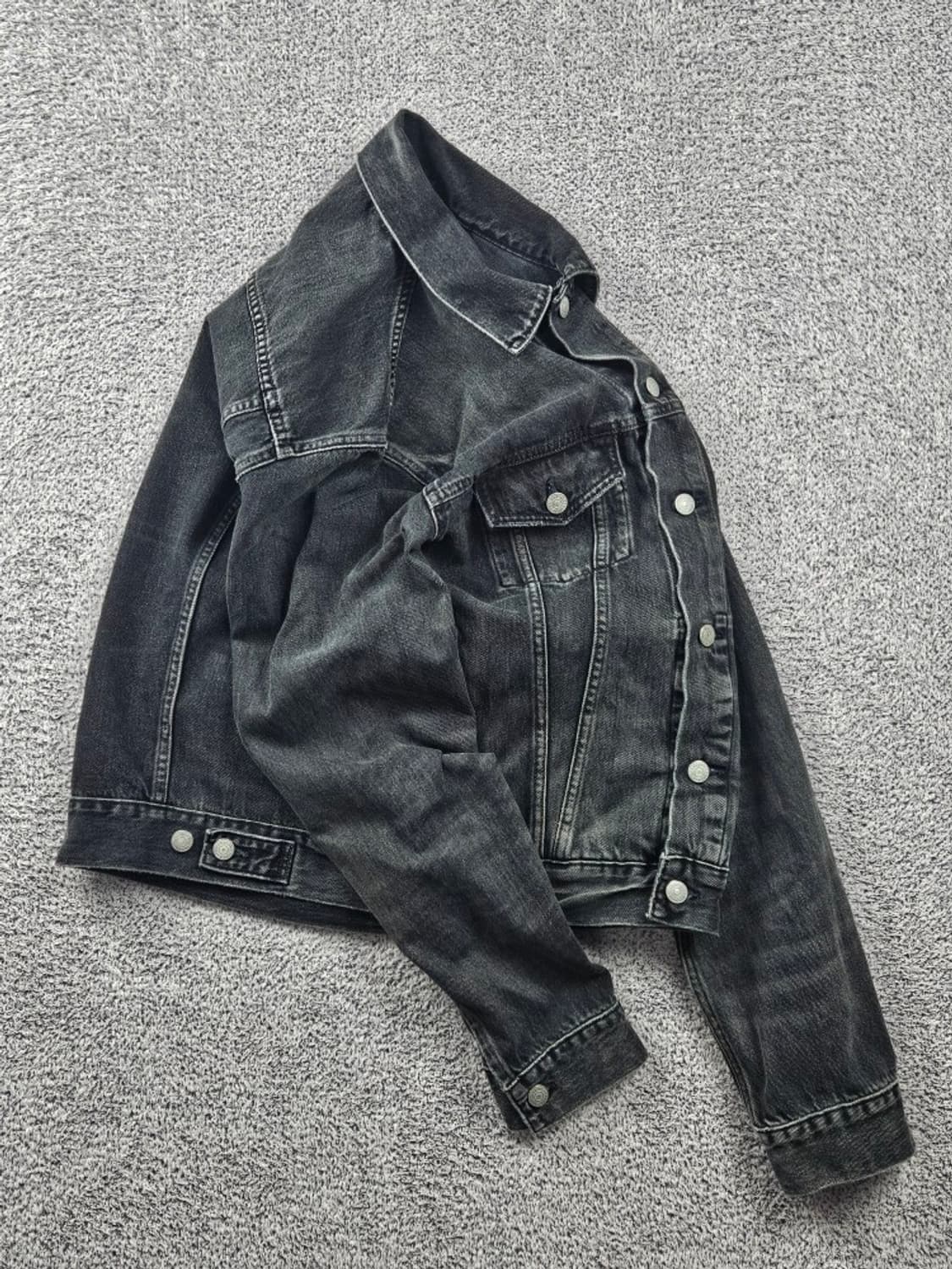 폴로랄프로렌 블랙 워시드 데님 트러커 자켓 ( L ) / 11093 상품이미지4