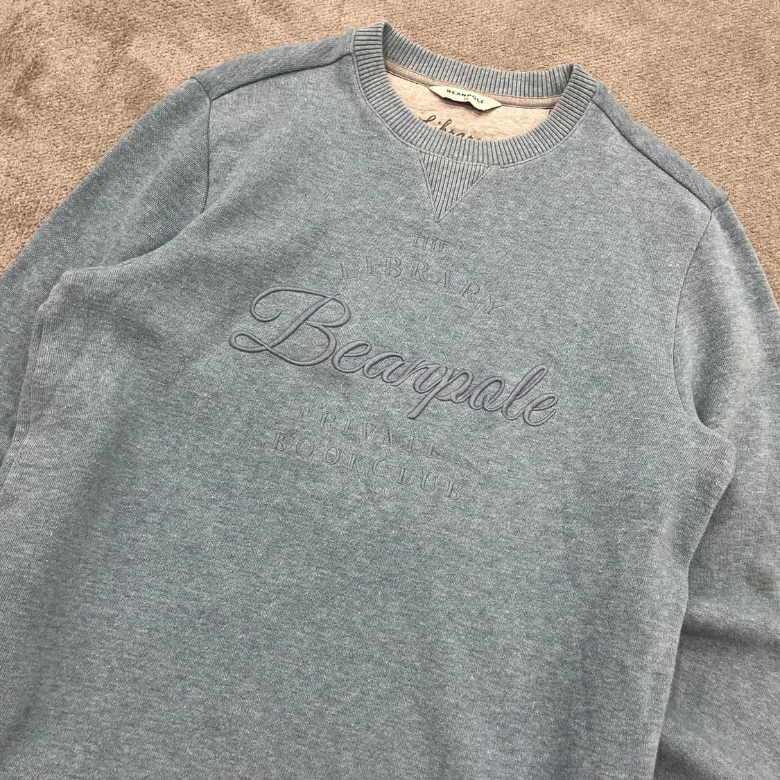 95 빈폴 하늘색 로고 니트 상품이미지2