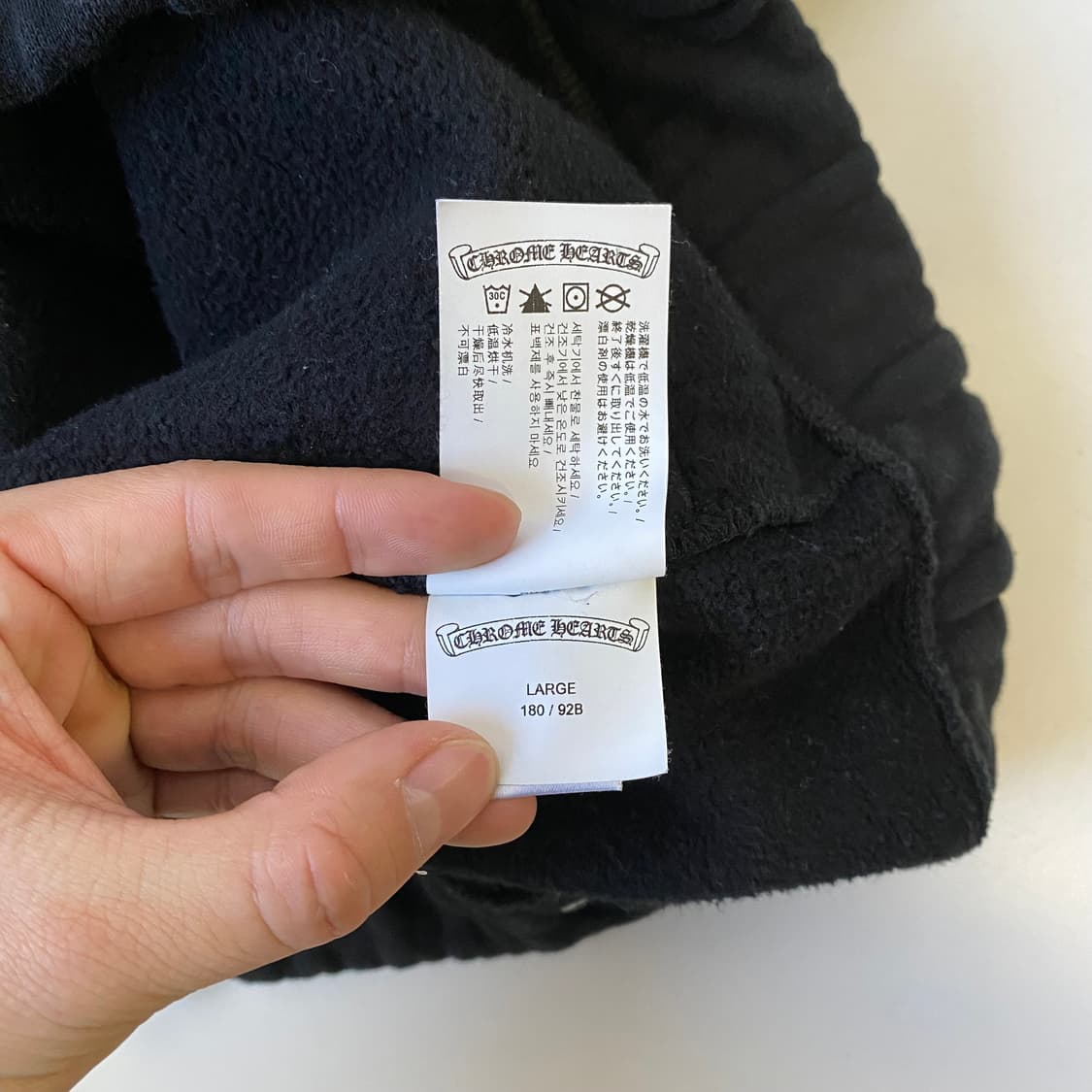 [L] 크롬하츠 슬로라이드 헤비 스웻팬츠 블랙 상품이미지9