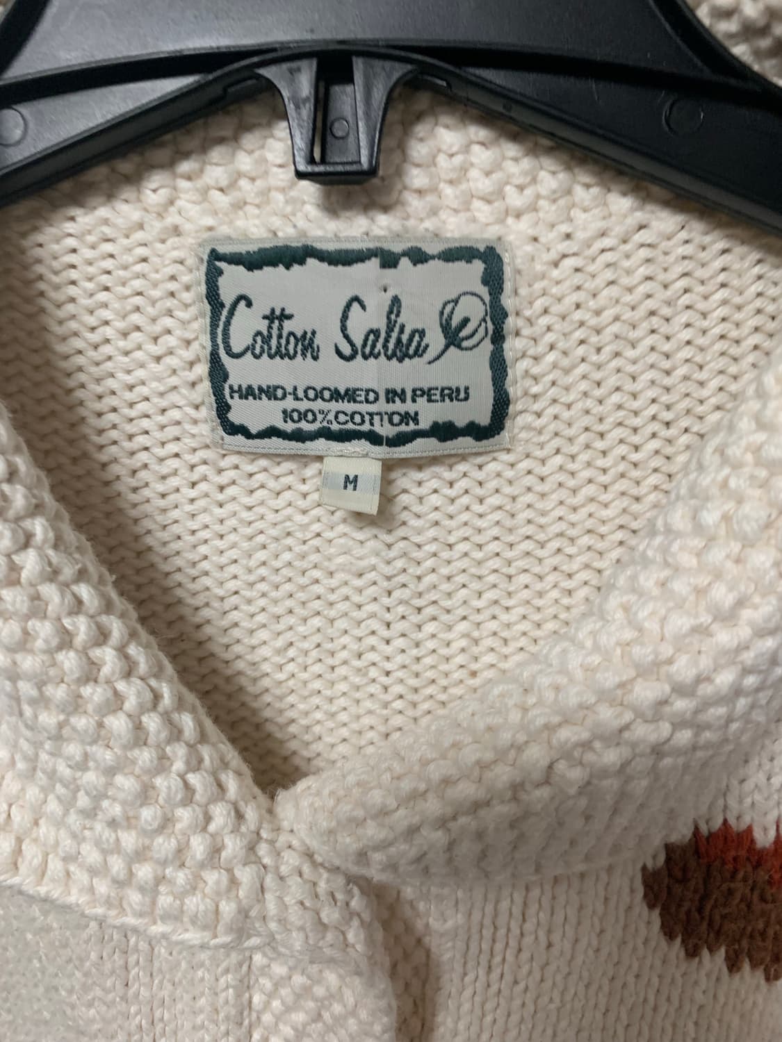 Cotton salsa 페루 빈티지 자수니트 모리걸하구미 상품이미지3