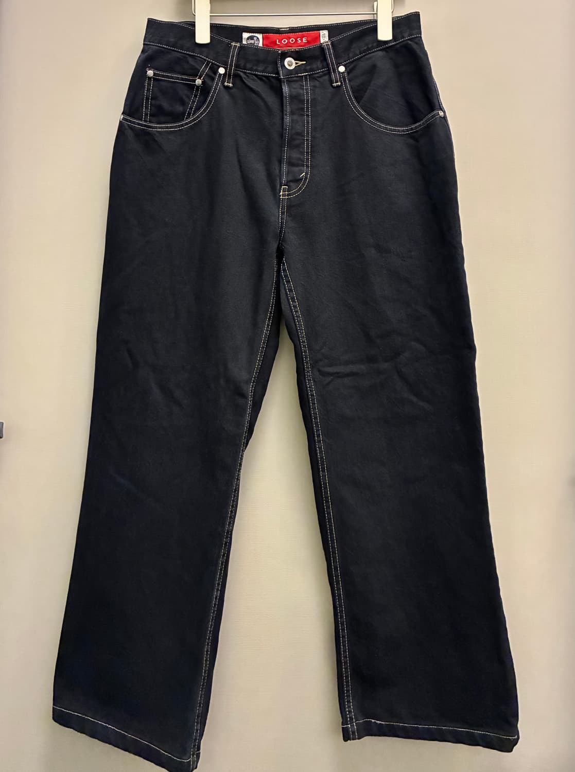 (30~31)00s Levis 리바이스 실버탭 루즈핏 흑청 데님 청바지 상품이미지10