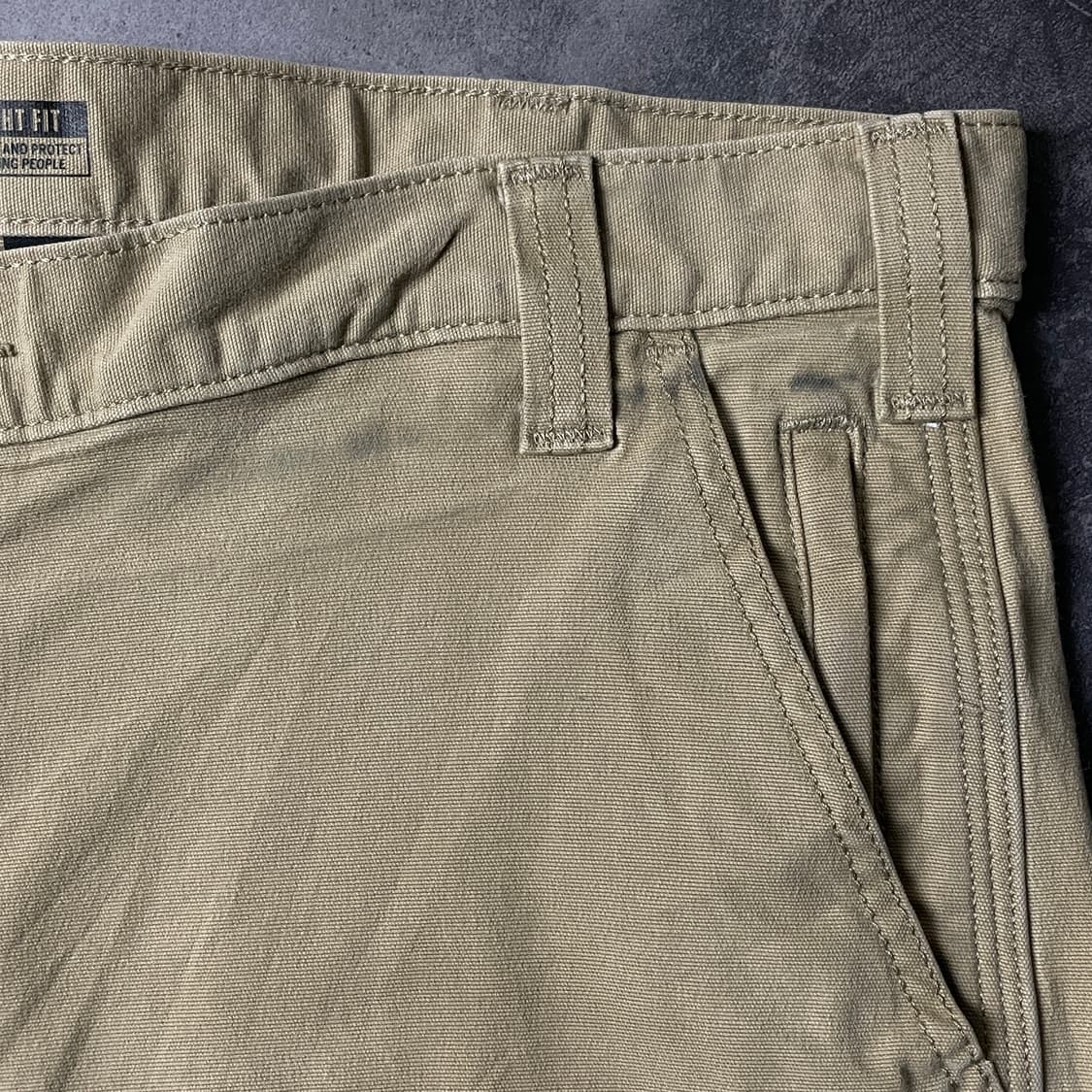 CARHARTT 칼하트 빈티지 베이지 스트레이트핏 워크 팬츠 A00837 상품이미지4