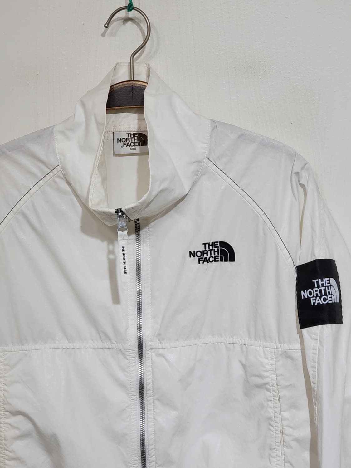 (M) 노스페이스 크롭자켓 화이트 바람막이 점퍼  상품이미지2